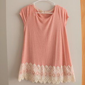 🌹 Rewind Pink Lace T-shirt